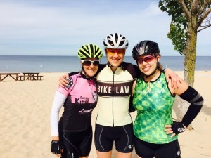 Michigan Women Cyclists - Nicole Cottom, Jodi Cohen and Nancy Short