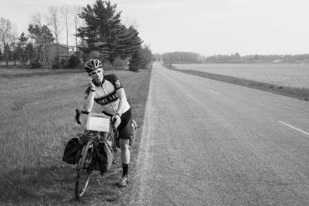 Bicyclist on Cell Phone