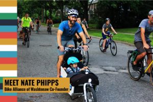 Nate Phipps on cargo bike