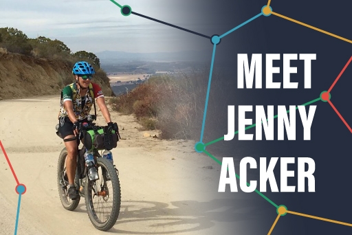 Jenny Acker, GPS artist, Michigan bicyclist