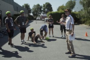 Ben Rollenhagen Teaching Bicycle Education Session