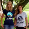 Blue and Gray Women's Michigan Bicycle Law t-shirts